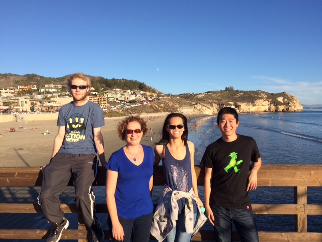 Photo of International Poly Host members at Avila Pier